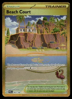Pokemon Cards Beach Court 263/182 Paradox Rift Hyper Rare NM - Image 1