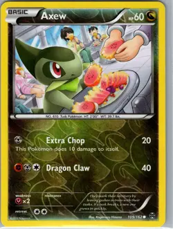 Axew 109/162 Reverse Holo XY - BREAKthrough - Pokemon Card - NM - Image 1