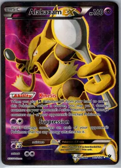 Alakazam EX (Full Art) 117/124 XY - Fates Collide - Pokemon Card - NM - Image 1