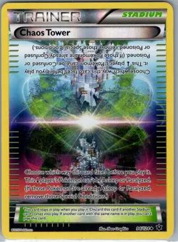 Chaos Tower 94/124 Reverse Holo XY - Fates Collide - Pokemon Card - NM - Image 1