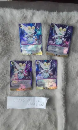 34/P3 Tinker Bell Snowflake – 4 Cards Playset Lorcana Promo FOIL Mint - Image 1