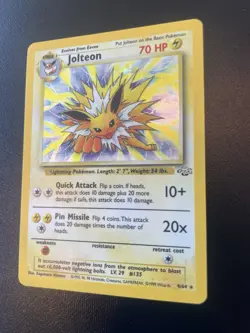 JUNLGE Bulk lot Binder 32 cards Pokemon HOLO rare Jolteon Flareon English Eevee - Image 3