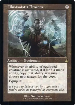 Illusionist's Bracers (Retro Frame) Ravnica Remastered - Magic MTG NM - Image 1