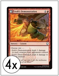 4x Iroh's Demonstration, Magic MTG NM - Image 1