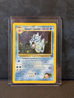 2000 POKEMON GYM CHALLENGE 5 GIOVANNI'S GYARADOS HOLO - English - Image 1