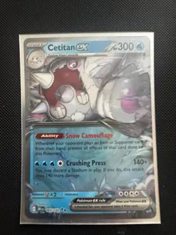 Pokemon Cards Cetitan ex 065/182 Destined Rivals Double Rare NM - Image 1
