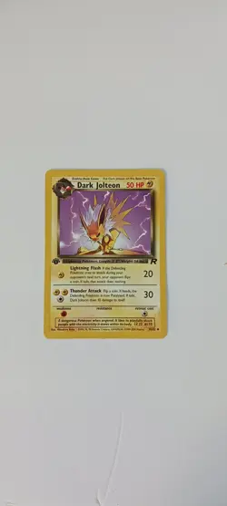 Team Rocket First Edition Dark Jolteon Vintage Pokemon Card NM Condition - Image 5