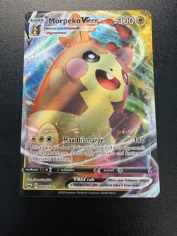 Morpeko VMAX 080/202 SWSH01: Sword & Shield Base Set Holo Ultra Rare Pokemon TCG - Image 1