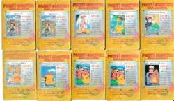 36 Pokemon Pocket Monsters Japanese Foil Cards 1998 edition some dupes - Image 2