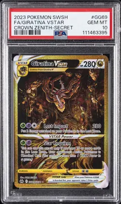 2023 POKEMON SWORD & SHIELD CROWN ZENITH SECRET FULL ART/GIRATINA VSTAR PSA 10 - Image 1