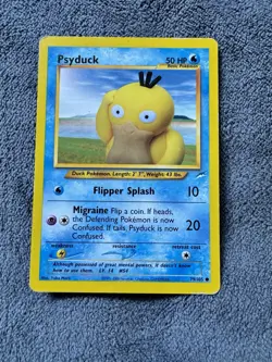 Pokemon Neo Destiny TCG Psyduck Card Regular, Common, 79/105 - Image 1