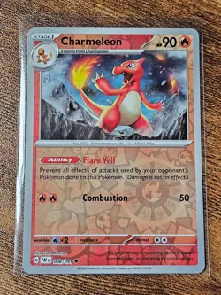 Charmeleon Paldean Fates - Reverse Holo - 008/091 Pokemon TCG - Image 1