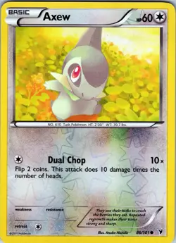 Axew 86/101 Common - Pokemon TCG B&W 3: Noble Victories - Reverse Holo (LP) - Image 1