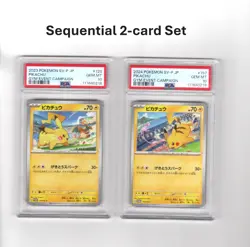Pokemon Pikachu Gym promo 2023 2024 SEQ set 120 197/SV-P Japanese PSA 10 - Image 1
