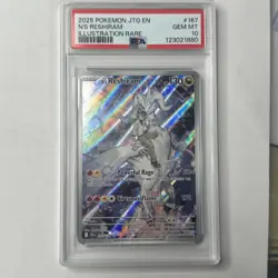 2025 Pokemon N's Reshiram 167/159 Sv09: Journey Together Holo PSA 10 Gem SIR - Image 1