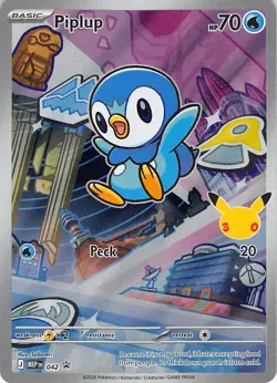 Piplup - 042 042 Holo Promo ME: Mega Evolution Promo Pokemon Near Mint - Image 1