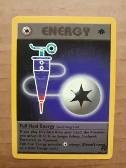 Pokemon Full Heal Energy 81/82 Team Rocket 1st Edition LP See Pictures - Image 1
