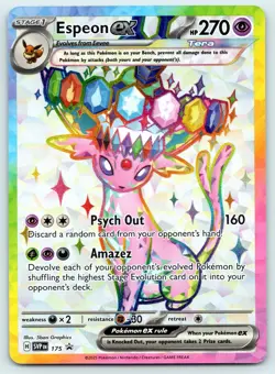 Espeon ex SVP Holo Scarlet & Violet Promo Pokemon NM - Image 1