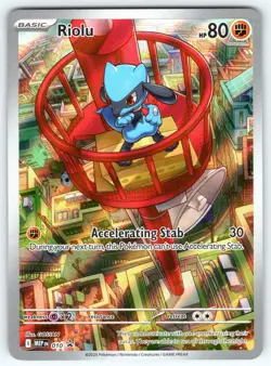 Riolu 010 Holo Promo Mega Evolution Pokemon 2025 NM - Image 1
