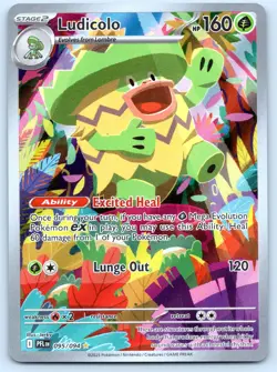 Ludicolo 095/094 Illustration Rare Phantasmal Flames Pokemon Holo 2025 NM - Image 1