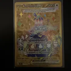 Pokemon TCG Terapagos EX Hyper Rare Stellar Crown SCR Card 173/142 - Image 1