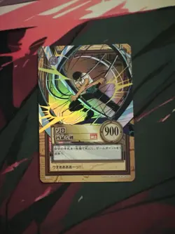 BANDAI One Piece Hyper Battle C114 ZORO HOLO FOIL SCARCE EARLY CARD VINTAGE - Image 1