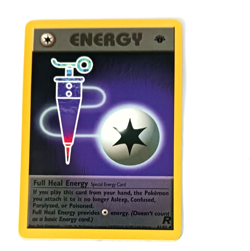 Team Rocket First Edition Full Heal Energy Vintage Pokemon Card NM Condition - Image 1