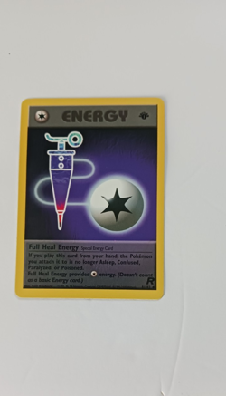 Team Rocket First Edition Full Heal Energy Vintage Pokemon Card NM Condition - Image 5