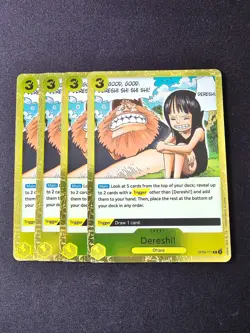 4x OP09-117 Dereshi! R Playset - One Piece Card Game TCG - English - Image 1