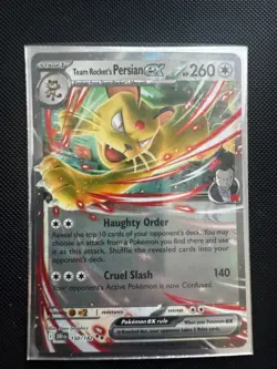 Team Rocket's Persian ex 150/182 Holo Pokemon Card Destined Rivals NEAR MINT - Image 1
