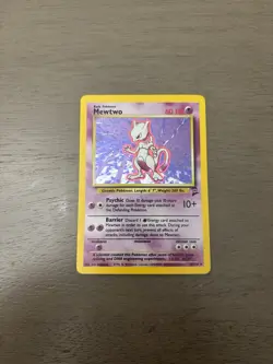Pokemon Mewtwo TCG Base Set 2 Holo Rare Card 10/130 LP Condition - Image 2