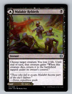 Malakir Rebirth 111 Uncommon Zendikar Rising Magic: The Gathering MP - Image 1
