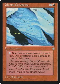 Glacial Crevasses - Ice Age - Magic The Gathering - MTG - Image 1