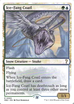 Ice-Fang Coatl (White Border) Mystery Booster 2 Regular - Image 1