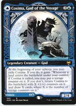 Cosima, God of the Voyage (Showcase) 303 Rare Kaldheim Near Mint - Image 2
