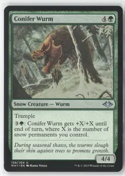 Conifer Wurm 159 Uncommon Modern Horizons Magic: The Gathering Near Mint - Image 1