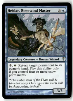 Heidar, Rimewind Master 36 Rare Coldsnap Magic: The Gathering Near Mint - Image 1