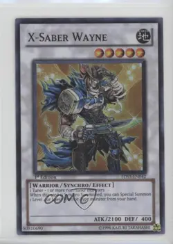 X-Saber Wayne 1st Ed. YuGiOh 5D's Duelist Toolbox Starter Deck #5DS3-EN042 READ - Image 1