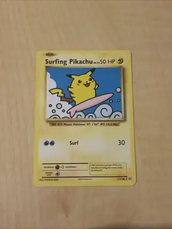 Surfing Pikachu 111/108 Secret Rare XY Evolutions Pokemon Card - Image 1
