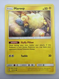 Mareep 75/214 Common Lost Thunder Pokemon Near Mint - Image 1
