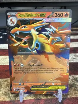 Mega Charizard Y ex #030 Mega Evolutions Tin Black Star Promo Rare Pokemon MINT - Image 1