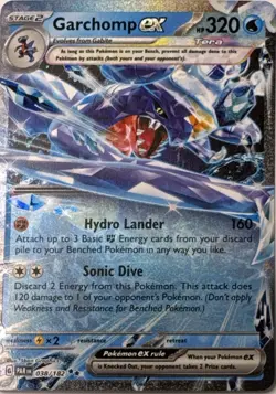 Garchomp ex 182 HOLO Double Rare Paradox Rift Pokemon Near Mint - Image 1