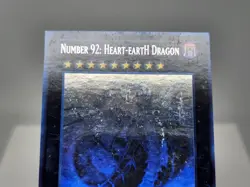 YuGiOh Number 92: Heart-eartH Dragon CBLZ-EN045 1st Edition Ghost Rare MP - Image 2