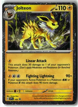 Jolteon ⭐ 169 Holo Promo Scarlet & Violet 2023 Pokemon NM - Image 1