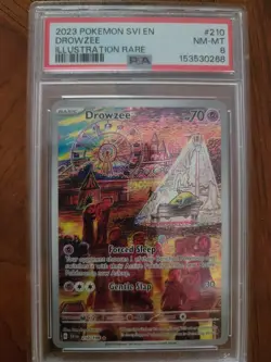 Pokemon Drowzee 210/198 Illustration Rare PSA 8 NM-MT - Image 1