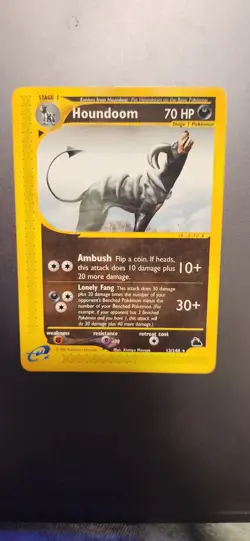 Houndoom Skyridge Non Holo 2/144 Pokemon 2003 Vintage E-Reader Rare nm - Image 1