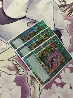 Yugioh! 3x NM Pot of Desires (Quarter Century Secret Rare) RA01-EN056 - Image 2