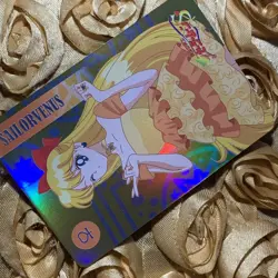 Sailor Venus Sailor Moon Diamond ACG Goddess Girl Holo Anime Card Pretty - Image 3