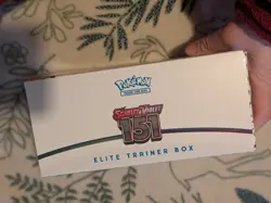 151 ETB Box For Display (Empty. No Cards) With Energy, Sleeves, Coins, Dividers - Image 4