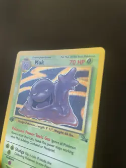 1999 Muk 13 13/62 Holo Rare 1st First Edition Fossil Set Pokemon Card WOTC NM LP - Image 4